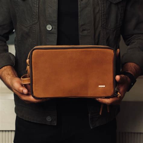 Leather Travel Kit for Men | Premium Leather Toiletry Organizer