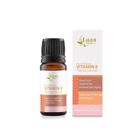 Lass Natural's Vitamin E (Tocotrienol) Pure Essential Oil for Healthy ...