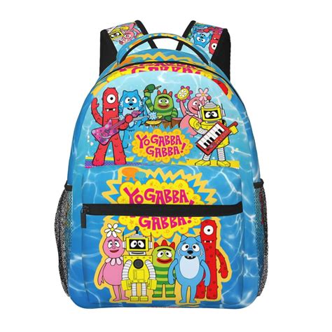 Yo Gabba Gabbaland Backpack, Waterproof Bookbag, Lightweight Casual ...