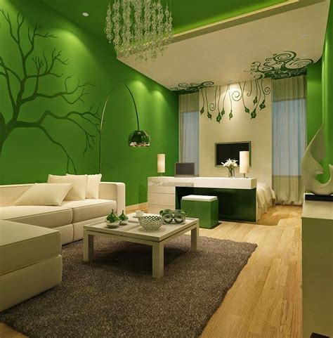 green and white room ideas