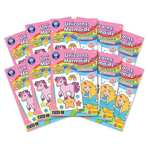 Orchard Toys Unicorns Mermaids Colouring Book Engaging Educational ...