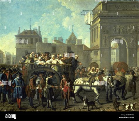 Etienne Jeaurat (1699-1789). French painter. Transport of Prostitutes ...