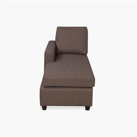 Buy Signature Arden Fabric Left Chaise - Brown from Home Centre at just ...
