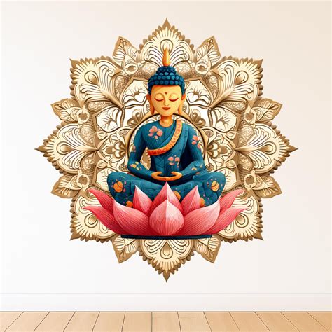 Buddha Chakra Premium Large Size Wall Decal | Buy Online Now – SkinsLegend
