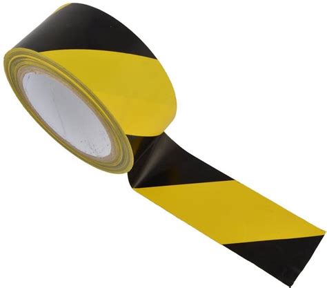 True-Ally Yellow / black Zebra Floor Marking Tape 2 inch / 48mm x 25 ...
