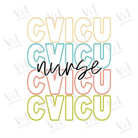 Cvicu Nurse Png Cvicu Png File, T Shirt Design, Nurse Tumbler Design ...