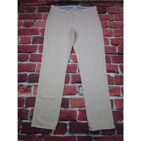 Peter Millar Peter Millar Golf Pants Mens 36x32 slim straight Cream ...