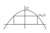 Find the area (in sq. units) of the largest rectangle with lower base ...