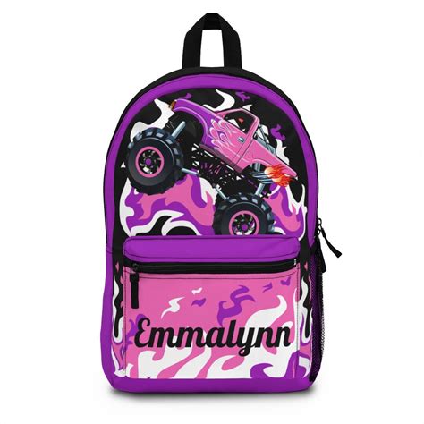 Monster Truck Backpack, Back Pack for Kids, Backpack Boys Personalize ...