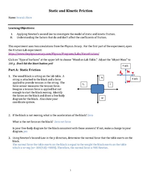 Kinetic Friction And Static Friction