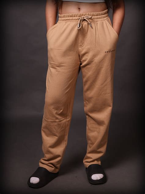 Relaxed Fit Sweatpants: Beige – Prespies