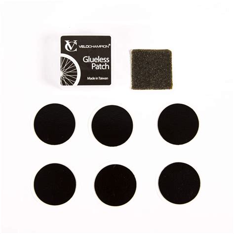 VeloChampion Puncture Repair Patches Self-Adhesive Pack of 6 : Amazon ...