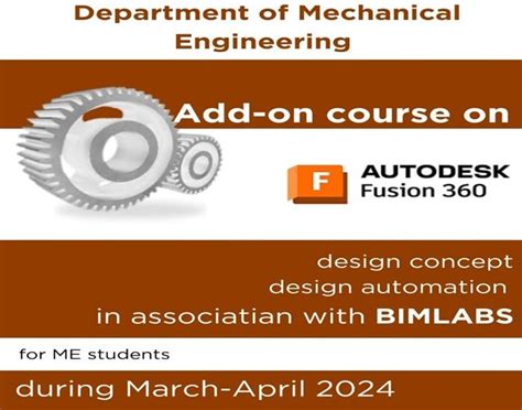 Add-on Course on Autodesk Fusion 360 – Albertian Institute of Science ...