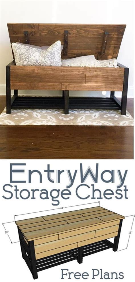 Image result for DIY Rustic Storage Chest