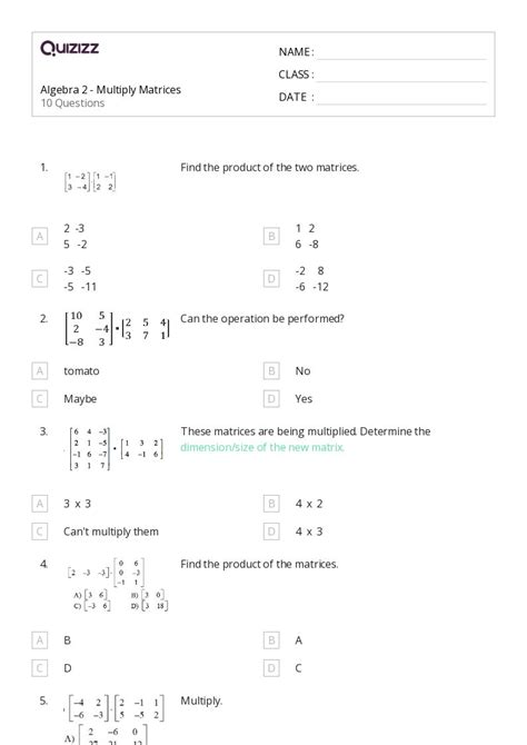 Image result for Algebra 2 Matrices