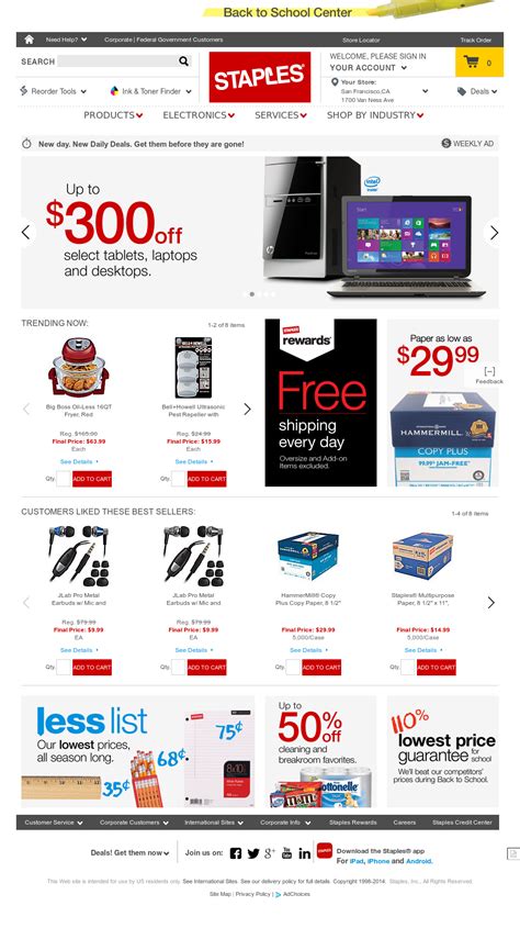 Image result for Staples Website
