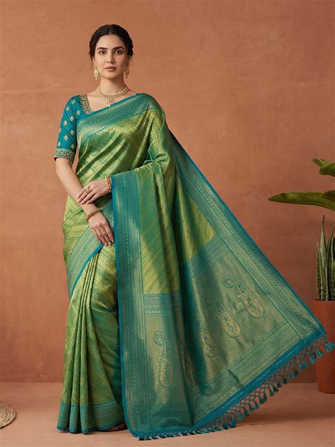 Woven Design Art Silk Saree – Meenabazaar