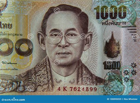 1000 Baht Thai note stock image. Image of 1000, bank - 100890059