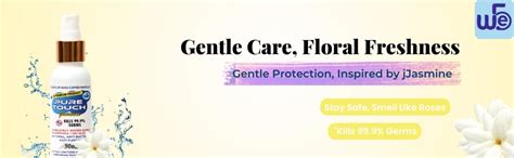 We5 Pure Touch Jasmine Liquid Sanitizer | Water-Based, No Alcohol, Nano ...
