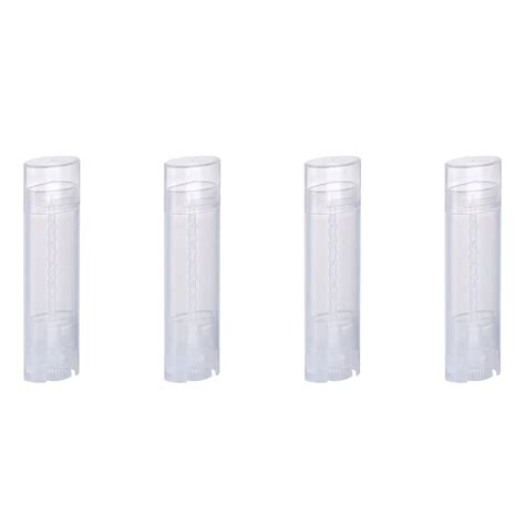 Buy FZBNSRKO 5ml 50 Pcs Frosted Clear Empty Oval Deodorant Lip Balm ...