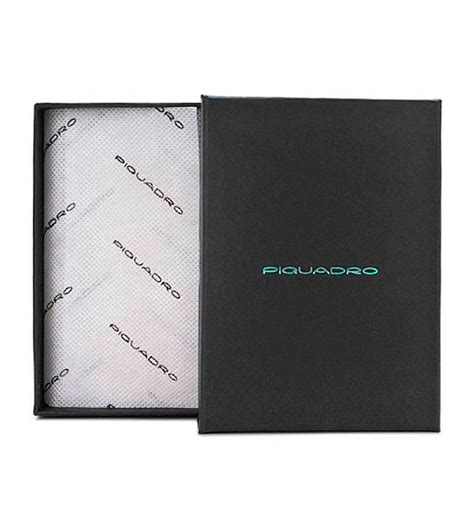 Piquadro Modus Men's Black Coin & Card Case