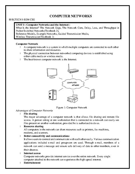 Computer Networks Unit 1 的图像结果