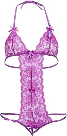 Buy Color Style Women's Sexy Lace Micro Stripped Bra and Panty Lingerie ...