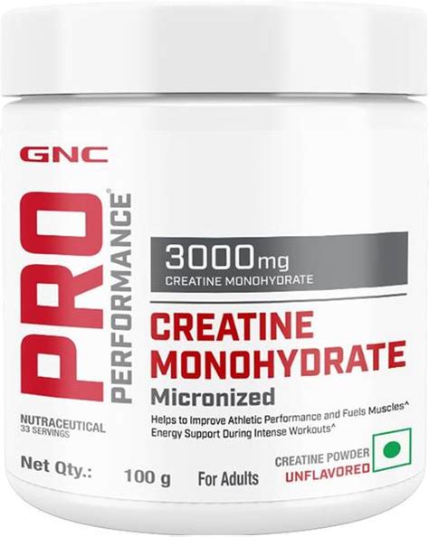 GNC PRO PERFORMANCE CREATINE MONOHYDRATE 100GM Creatine - Price History