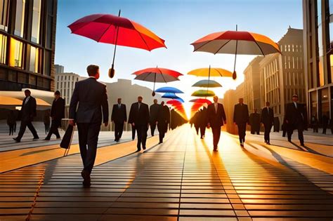 Business People Walking with Sun Glare 的图像结果