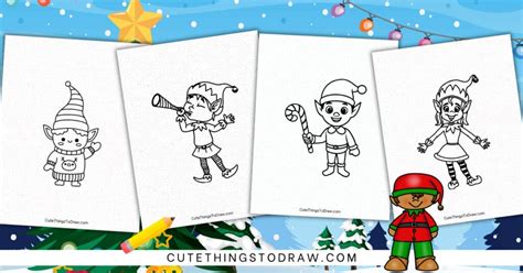 Cute Elf Drawing Ideas - Cute Things to Draw