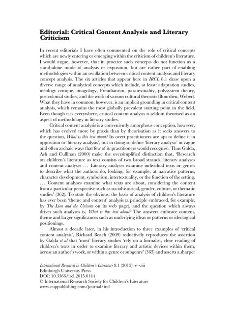 Image result for Editorial Analysis