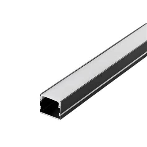PERFIL SOBREPOR BARRA 25 X 20 X 3000mm PRETO ID245 | Zero 41 Led