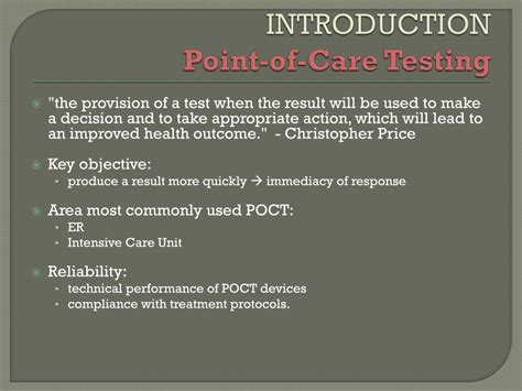 Image result for Point of Care Testing Governance Flowchart