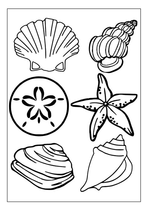 Image result for Shell Heart Coloring Printable