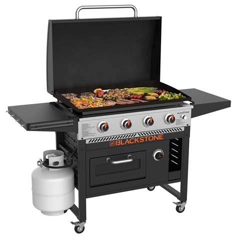Blackstone 4-Burner 36” Omnivore Propane Griddle with Pizza Oven and ...