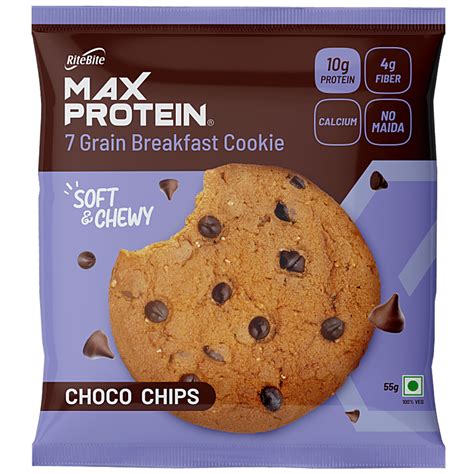 Ritebite Max Protein Choco Chip Cookie, With No Maida, Healthy Biscuit ...