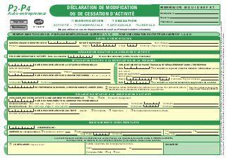 Cerfa 13905 modification_cessation | Modification, Periodic table ...