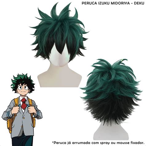 Cosplay Izuku Midoriya - Deku de alta qualidade. Fantasia do anime My ...