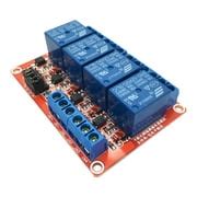 Buy 24V 4-Channel Relay Module with Opto-coupler High Low Level Trigger ...