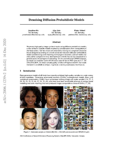 Diffusion - berkeley Abstract We present high quality image synthesis ...