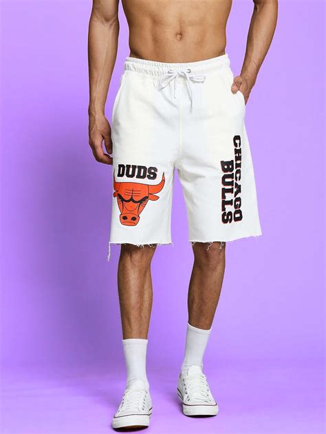 BLAZE BULLS PRINT REGULAR FIT SHORTS OFF WHITE | Buy Online at Wearduds ...