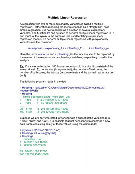 Image result for Multiple Linear Regression in Machine Lerning