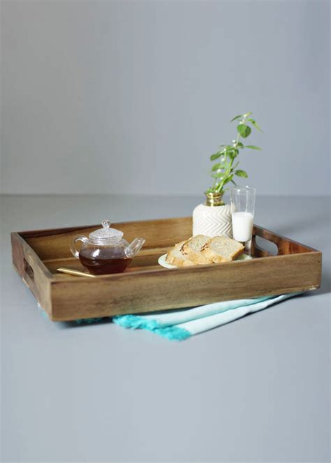 Get Brown Sheesham Wood Rectangle Platter Tray at ₹ 1395 | LBB Shop