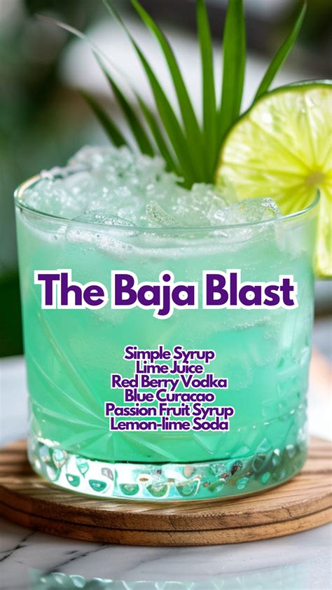 The Baja Blast | Recipe in 2025 | Alcohol drink recipes, Cocktail ...