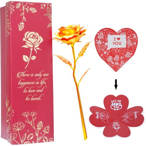 Buy Kaameri Bazaar Plastic Valentine Goldencolor Rose With Heart Shape ...