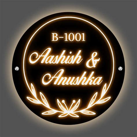 Light Name Plate-LED Nameplates for Home – Nutcase