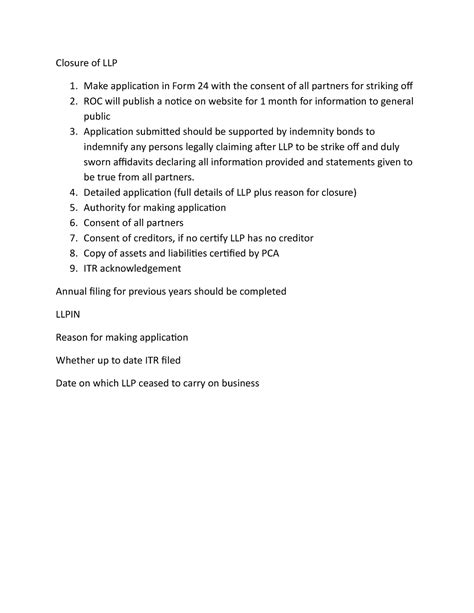 Closure of LLP - rgrqewgrwqtrwewr - Closure of LLP Make application in ...