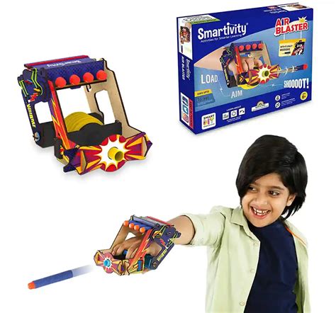Smartivity Air Blaster Science STEM DIY Fun Toy Gun, Educational ...