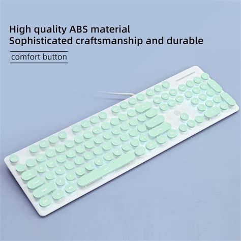 Buy Taeeiancd Typewriter Keyboard 104-key Retro Punk Gaming Keyboard ...