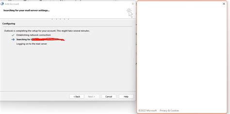 win11 outlook new profile pop blank window - Microsoft Q&A